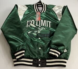 Headgear Classics No Limit Records Mystikal 4 Satin Bomber Jacket Mens 2XL NWT
